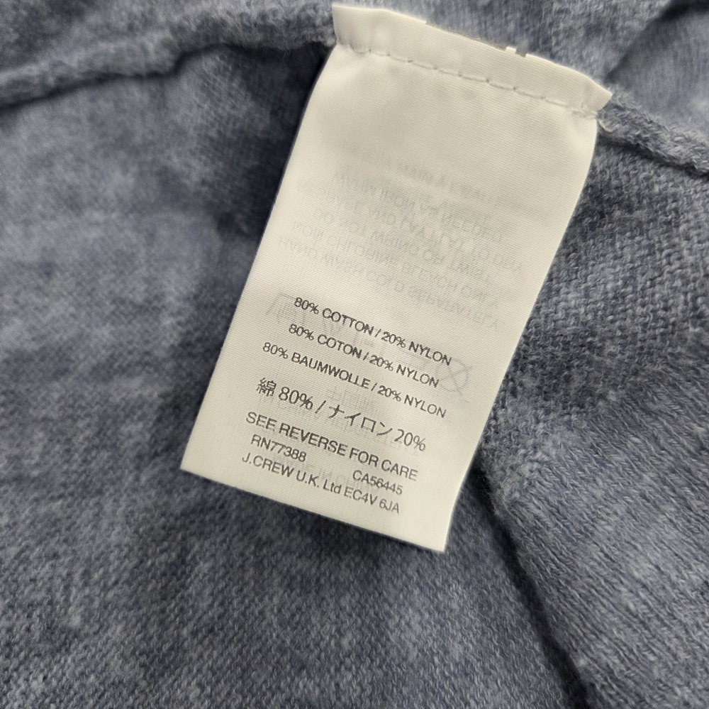 MADEWELL COFFEEHOUSE OPEN CARDIGAN IN BLUE STUDENT XXS - Picture 5 of 6
